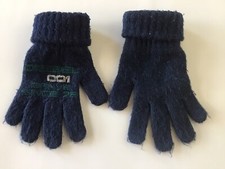 DIESEL knitted boy's gloves navy size 4-5 years