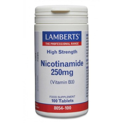 Lamberts Nicotinamide 250mg tablets (100) BBE 05/2027