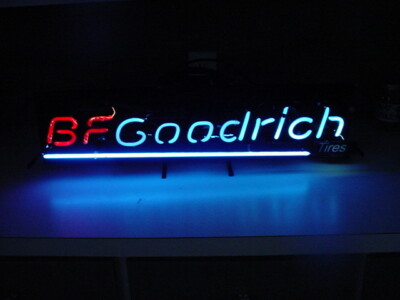 lighted,working neon sign BF GOODRICH B.F. TIRES 30