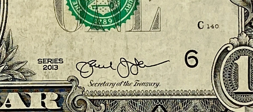 1947 February 27 Birthday Note F 19470227 H Fancy Serial Number $1 Dollar Bil - Image 4 of 4