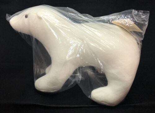 Vtg Taluq Designs Polar Bear Plush Stuffed Animal Toy Taloyoak Nunavut NWT