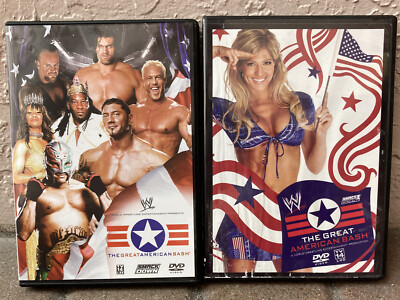 2 WWE Wrestling The Great American Bash 2005 & 2006 Rey Mysterio v