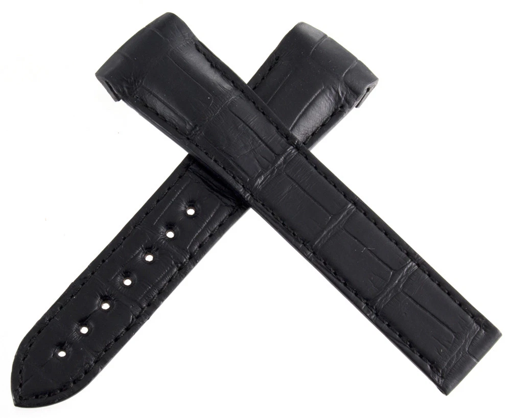 Genuine Omega Black Alligator Strap Band 22x18mm 98000271 eBay