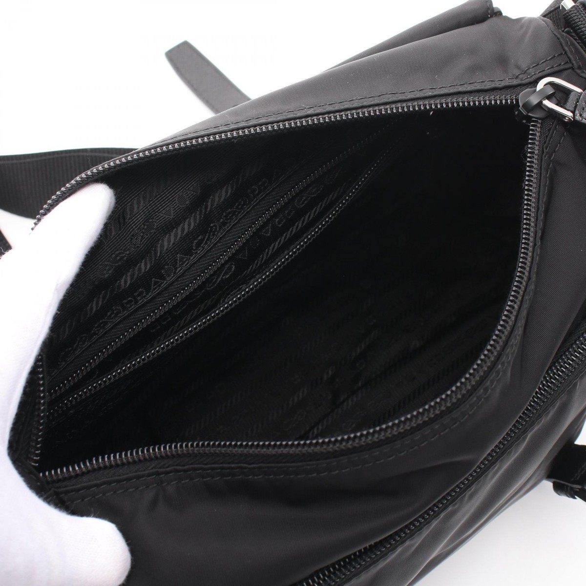 PRADA VELA Shoulder Bag 1BD953B1MRV44F0002 Nylon Saffiano