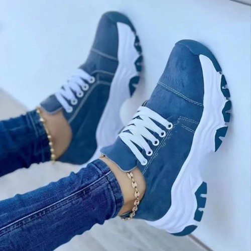 2025 New Women's Sports Shoes Canvas Shoes Casual Women's Sports Shoes Flat Lace - 第 19/28 張圖片