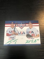2017 USA Baseball Stars & Stripes Sigs Green Ink #5 Jeren Kendall/Kyle Wright/5