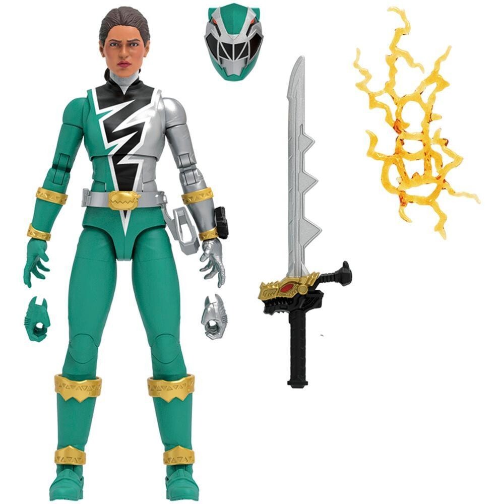 Power Rangers Lightning Collection Dino Fury Green Ranger – 15 Cm Action-Figur Mit Zubehör