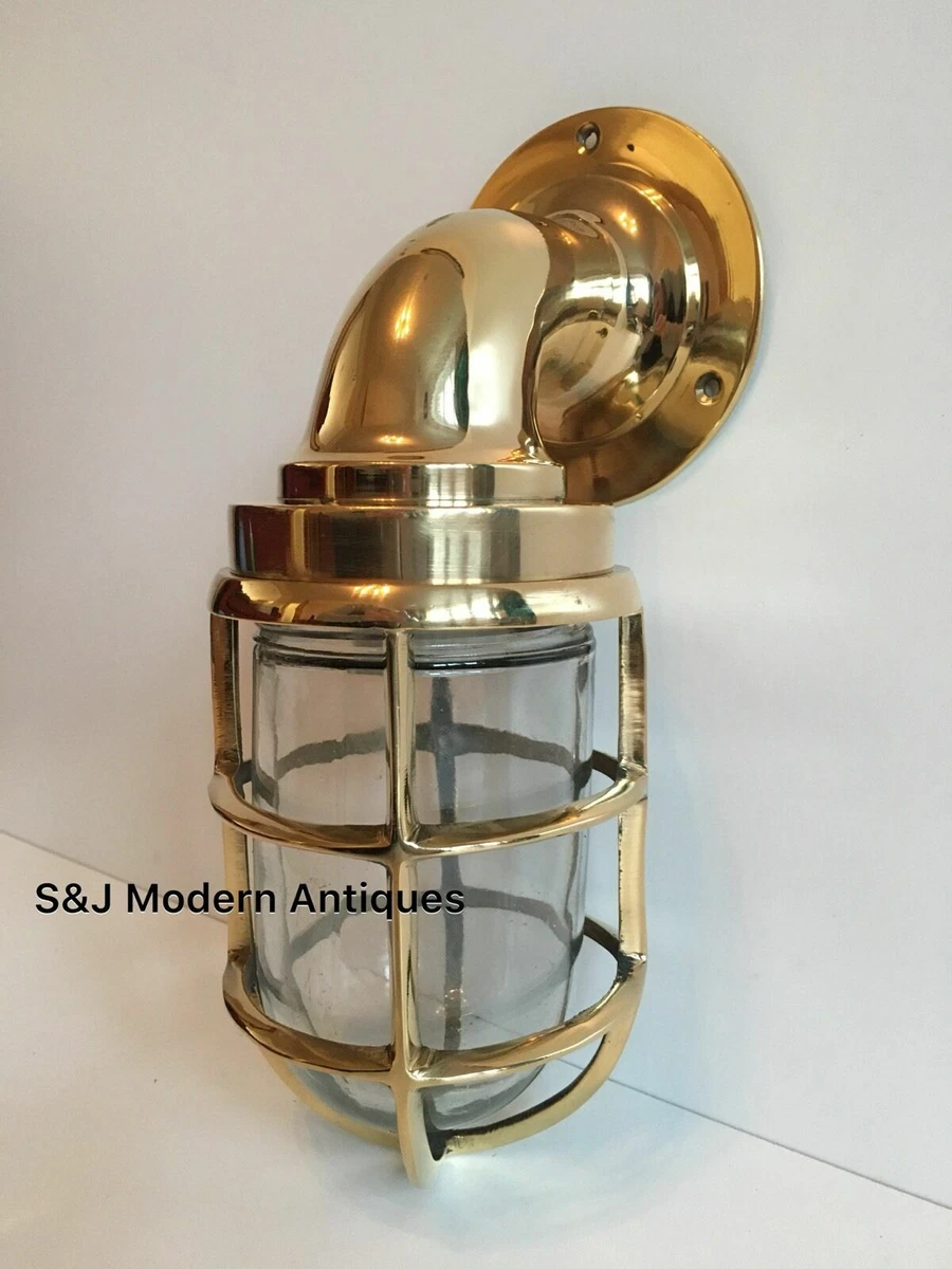 Caged bulkhead cheap wall light
