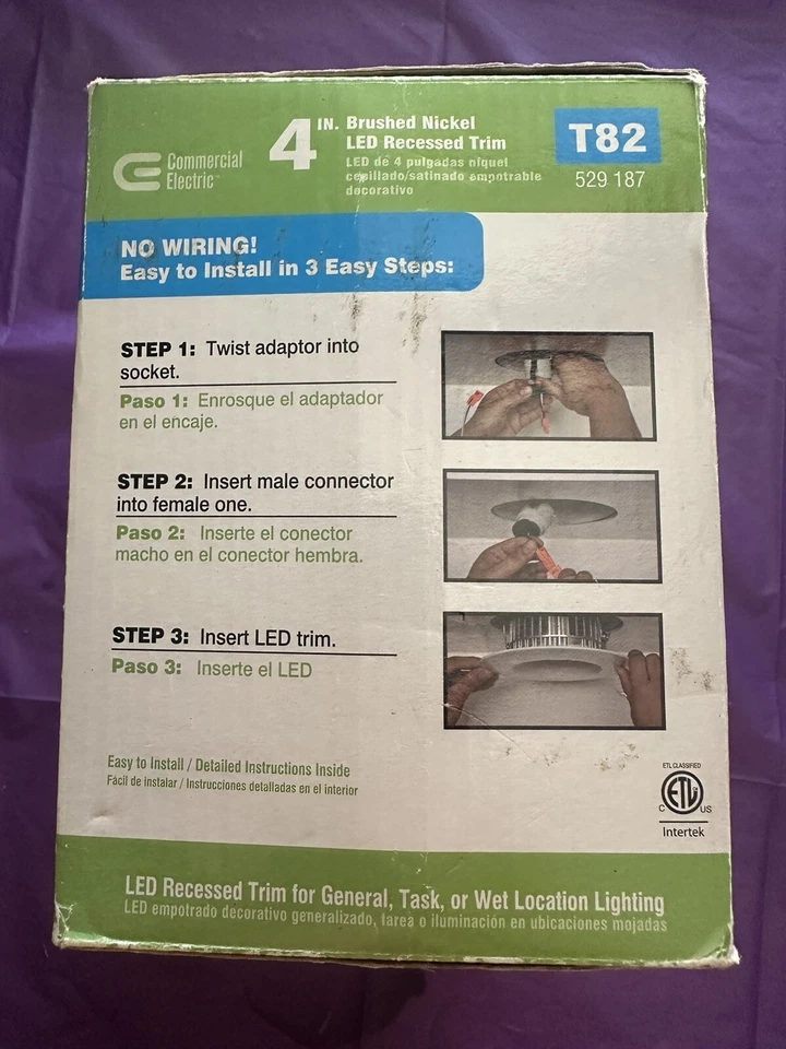 Eléctrico comercial 4 pulgadas Borde empotrado bronce claro o níquel y ajustable Foto 4 de 4