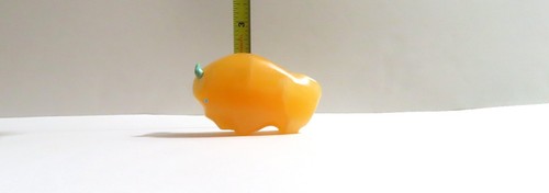 FIGURA NARANJA PIEDRA MINERAL DE CALCITA DE BÚFALO - Imagen 6 de 12