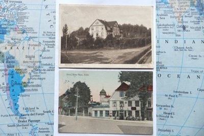 Grömitz  Villa Fernsicht Ansichtskarte 1929 und Hotel Voss Haus, Eutin 1913
