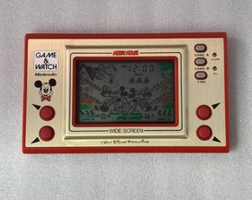 Nintendo Game & Watch Mickey Mouse MC-25 Wide Screen 1981 with Box Tested