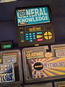 2 Used Quiz Wiz  Handheld  Consoles And 6 Unopened Games And The Books