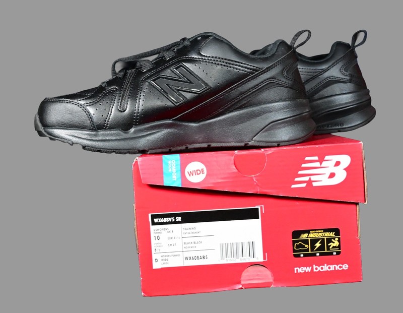 Size 10 Women 8.5 Men- New Balance WX608 V5 Black Wide