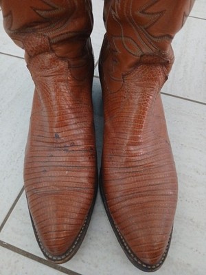 Dan Post Lizard Cowboy Boots Size 11