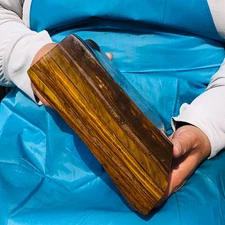 11.26LB Natural tiger's-eye rough raw stone rock specimrn Madagascar polish 557