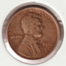 116 Year Old Collectible 1910 US Lincoln Wheat Penny Collectors Collection Coin