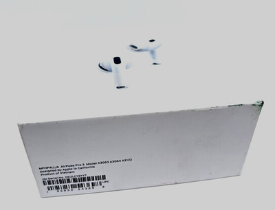 Apple AirPods Pro 3 Wireless Bluetooth Earbuds White MFHP4LL/A Connected To ACT