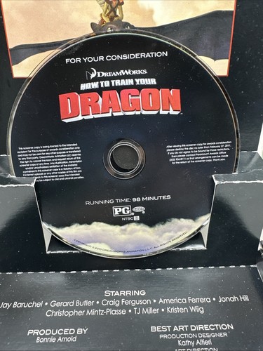 How To Train Your Dragon FYC DVD RARE!! For Your Consideration - Picture 3 of 8
