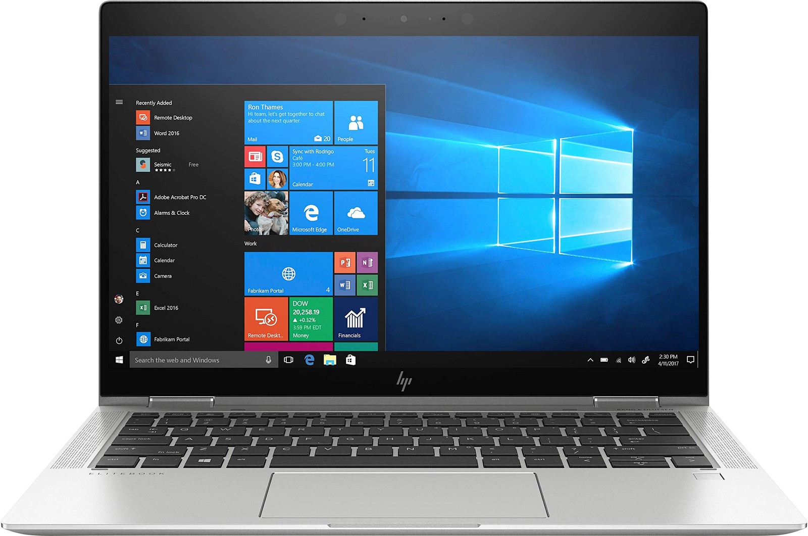 HP Elitebook X360 1030 G4 13.3" i5-8365U RTX 4060 16GB 256GB SSD W11P Touch Low