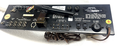 Pioneer SX-424 stereo receiver  - REAR PANEL with ANTENNA  and FUSE