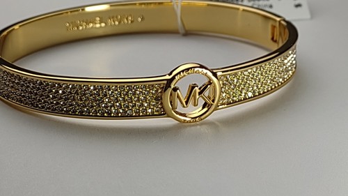 Michael Kors Gold & Crystal Bangle Bracelet NWT (New With Tags) - Picture 4 of 24