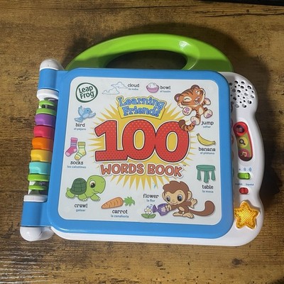 LeapFrog Learning Friends 100 Words Book English Spanish Interactive Toy