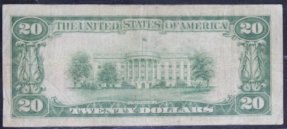 1929 F15 National Note, FR 1802-1 Kansas City 20$ Note, SN F007529A - Image 2 of 4