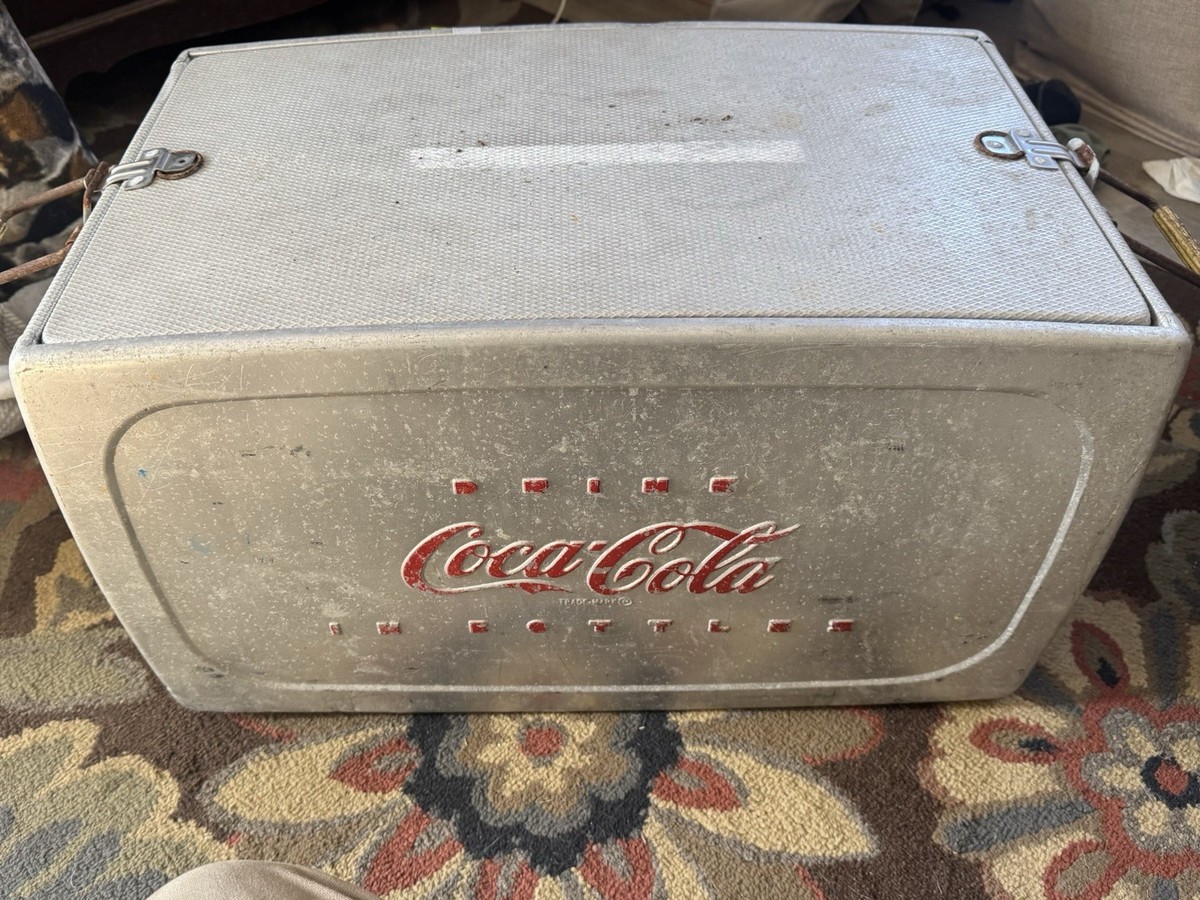 Vintage Aluminum Coca Cola Ice Chest Cooler 50s 60s Antique | eBay