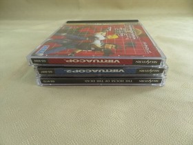 Virtua gun Sega Saturn SS 2 gun controller Japan cop house dead game games 1 box