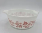 Vintage Pyrex Pink Gooseberry 472 1 1/2 pt Round Casserole Dish No Lid USA Made