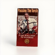 GENE STALLINGS SIGNED BAMA VHS Tape Passing The Torch 97 SEC Football Roll Tide