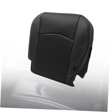 FZJDSD Leather Driver Side Bottom Replacement Seat Cover Compatible with Black