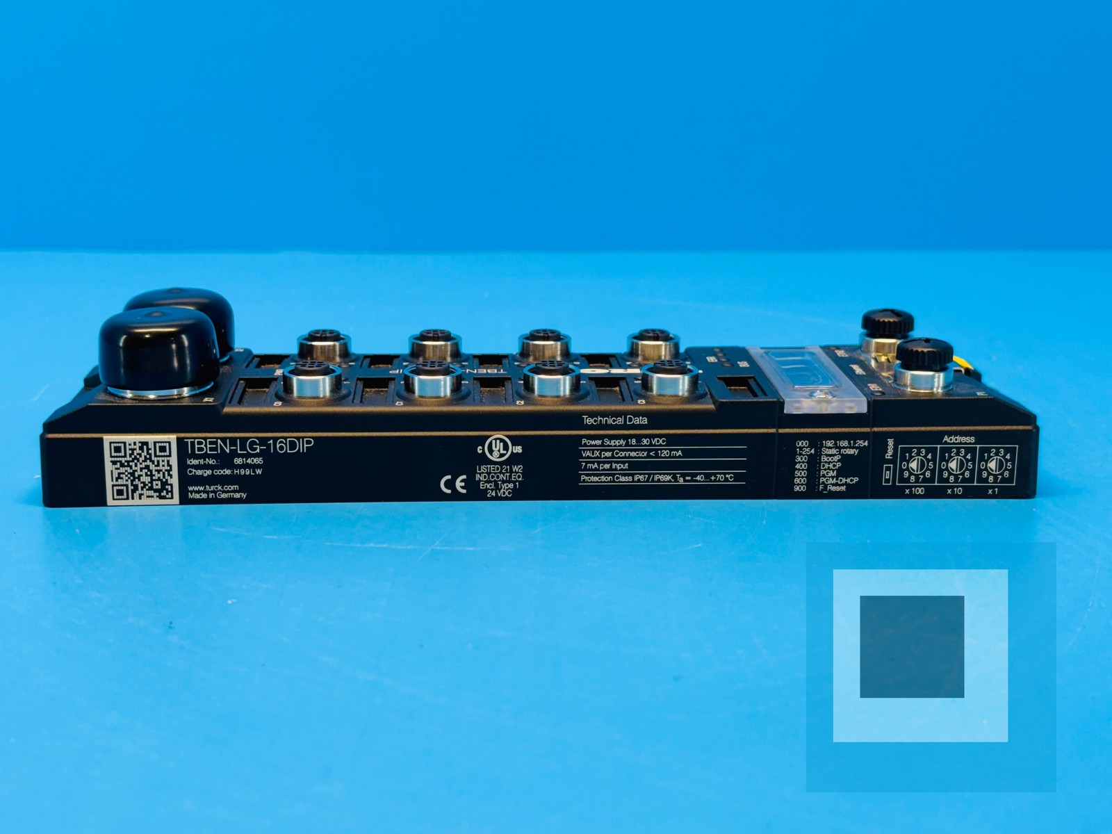 Turck TBEN-LG-16DIP Ident-No.: 6814065 Ethernet IO Block - NEW OPEN BOX