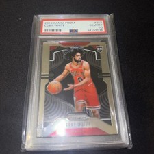 2019 Panini Prizm Coby White #253 Chicago Bulls Rookie Gem Mint 10