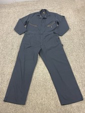 Dickies Coveralls Mens XL Blue Twill Zip Front Mechanic Workwear Jumpsuit