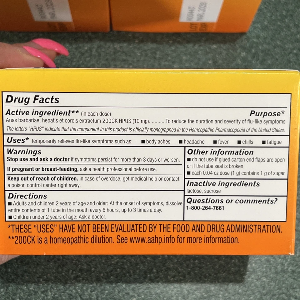 Set Of 3 Walgreens Flu Symptom Relief HOMEOPATHIC MEDICINE-30 Dissolvable Tabs - Image 4 of 4