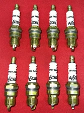 ACCEL 0576S-4x2 HP Copper Spark Plugs - Shorty  Set Of Eight Plugs