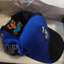 Vintage Goofy Wave Swirl Drew Pearson Hat SnapBack Walt Disney Mickey & Co