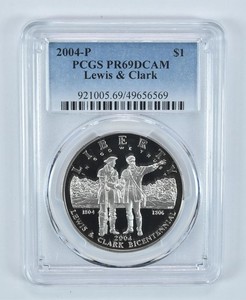 2004-P Lewis & Clark Commemorative Dollar PR69 DCAM PCGS Blue Label *8446