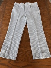 Sears Kings Road 70s Vintage Pants Plaid Regular Cut Pants Size 38