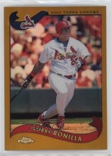 2002 Topps Chrome Gold Refractor Bobby Bonilla #72 07oj