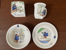 Coalport Paddington Bear Nursery Ware - Plate Bowl Cup Coin Box - England
