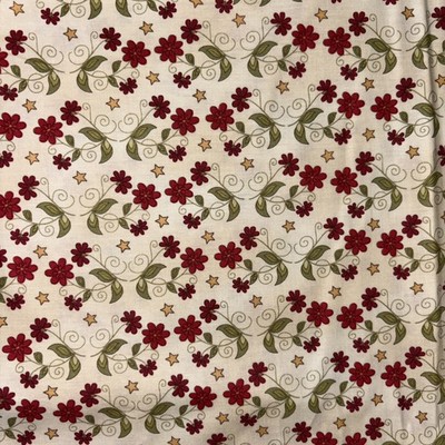 CLOTHWORKS Fabric Wallflowers by ''The Quilt Patch'' Quilt Sewing Fabric 1 Yard C1