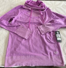 Under Armour Women's Threadborne Heat Gear Cowl Neck Pullover Large NWT Active