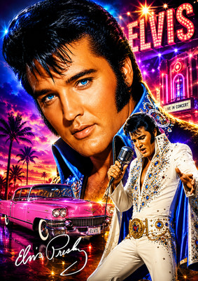   ELVIS PRESLEY   THE KING OF ROCK  N  ROLL  