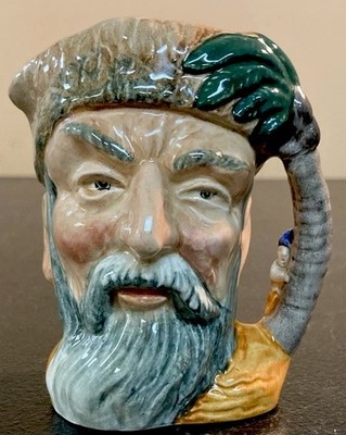 VTG 1959 Royal Doulton Toby Mug  Robinson Crusoe  D6539 4  Tall Character Jug