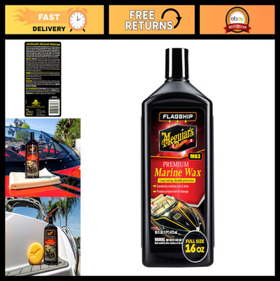 Premium Marine Wax for RV & Boat - Durable Fiberglass Protection, UV Shield, 16