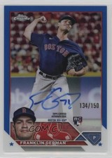 2023 Topps Chrome Rookie Blue Refractor 134/150 Franklin German #RA-FG Auto 13c1