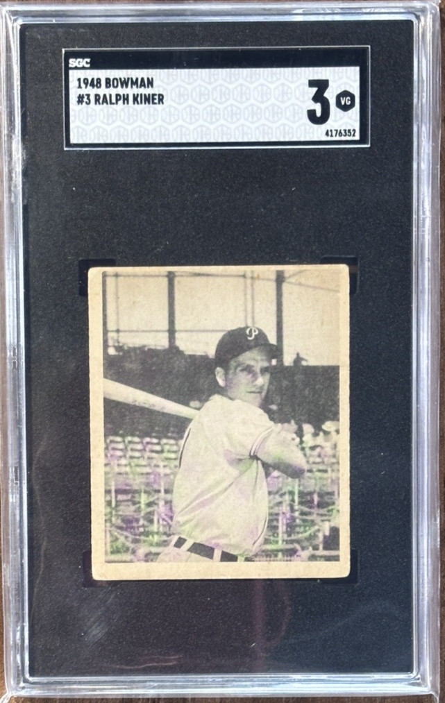 1948 Bowman Ralph Kiner (RC) SGC 3